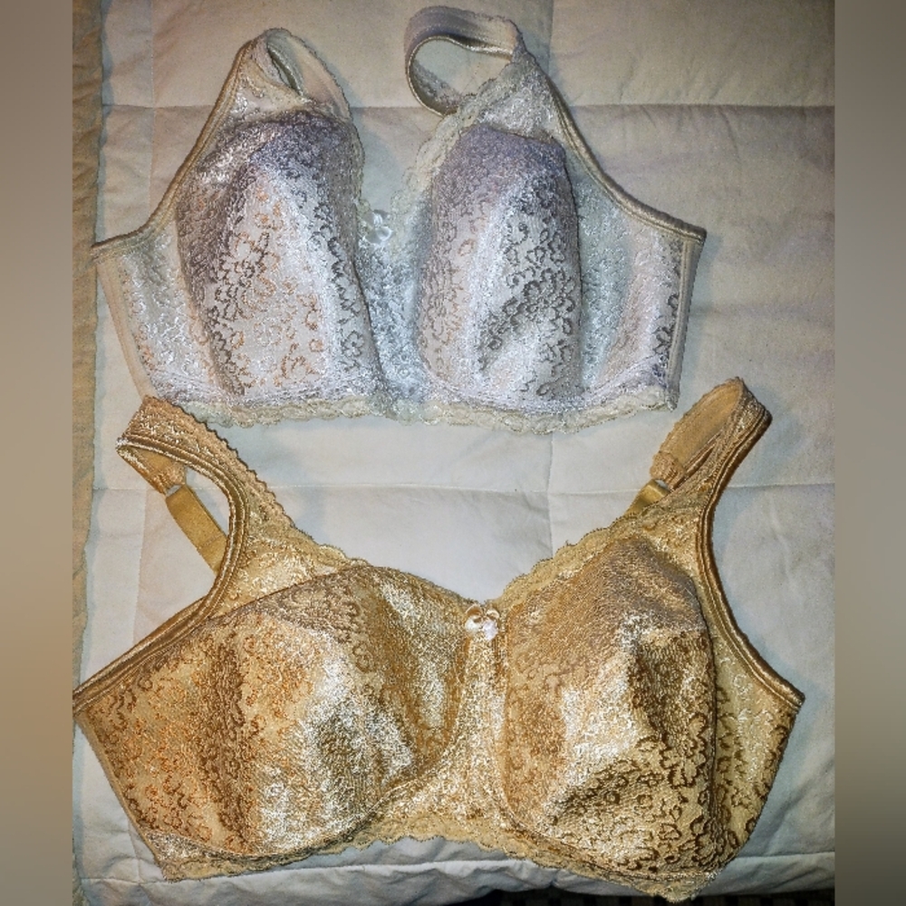 2 PLAYTEX Women's 18 Hour Airform Comfort Lace Wirefree Full Coverage Bra
